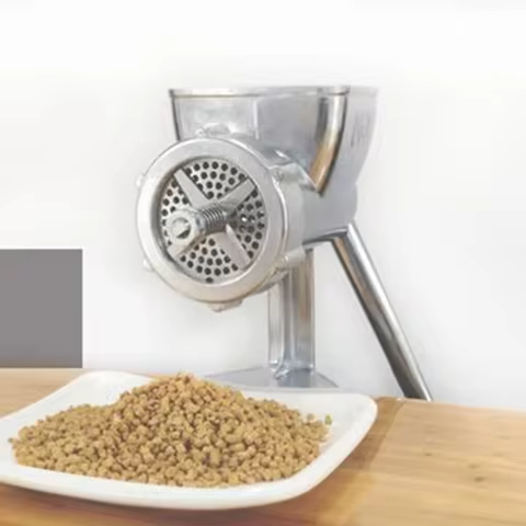 Pellet Machine Granulator Maker Fish Shrimp Feed Poultry Manual Chicken Dog Feed Making Machine Food Extruder Processor 10 best sales fish feed pellet machine - №4