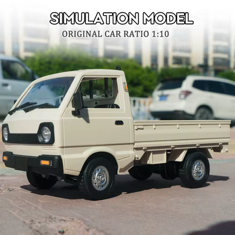 WPL D12 1:10 / 1:16 RC CAR Simulation Drift Climbing Truck LED Light Haul Cargo Remote Control Electric Toys For Children 10 best sales 1 16 rc car - №8
