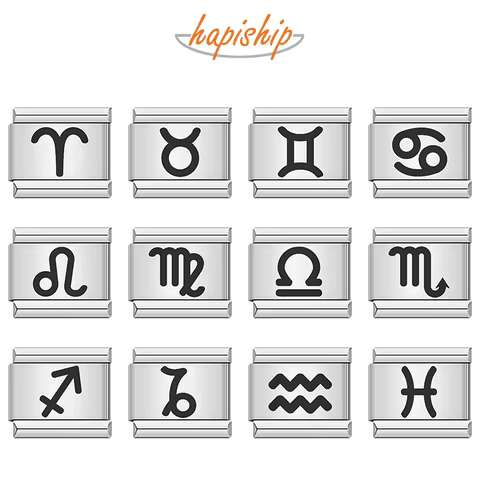 8 best sales stainless steel zodiac charms - №3