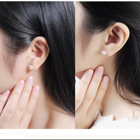 8 best sales cc pearl earrings - №3