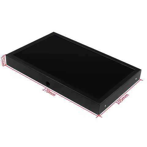 7 Inch Portable Display IPS 1024x600 LCD HDMI-compatible VGA AV Input DC Type C Power In for PC Laptop Camera TV Box DVD Screen 8 best sales portable dvd player with screen - №3