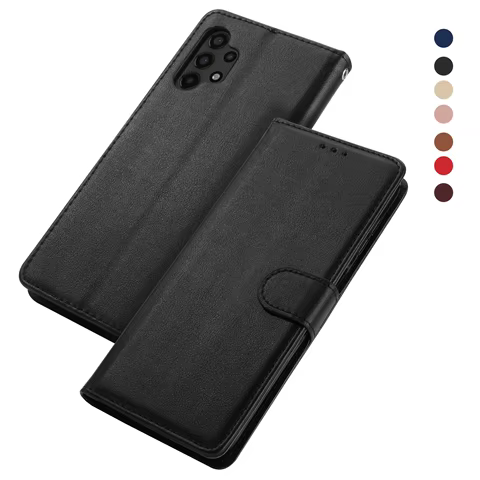 Leather Case For Samsung Galaxy A13 A12 A10 A05S A20S A22 A31 A32 A33 A40 A41 A50 A51 A52 A53 4G 5G A20E A21S A03 A03S EU Coque 8 best sales samsung a22 5g back cover - №4