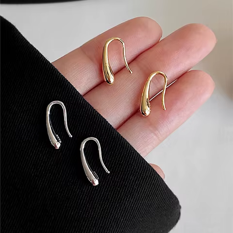 925 Sterling Silver Water Drop Shape Earrings for Women Simple Temperament Ins Retro Jewelry Party Birthday Gifts 12 best sales raymarine - №3