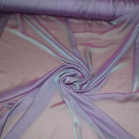 1/3/5/10m Transparent Chiffon Fabric,Two-Tone Solid Color Sheer Soft Fabric,Upholstery Tulle fabric, See Through Voile Fabric 10 best sales fabric chiffon - №9