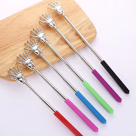 Ghost Hand Stainless Steel Telescopic Scratching Massager Stainless Steel Scratching Scratching Scratcher 10 best sales gusha facial - №1