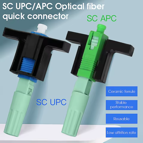FTTH Fiber Optic Quick Connector SCUPC/SCAPC Optical Fiber Fast Connector SM Single-Mode Fiber Cold Splicer Field Assembly Tool 12 best sales fiber optics - №9