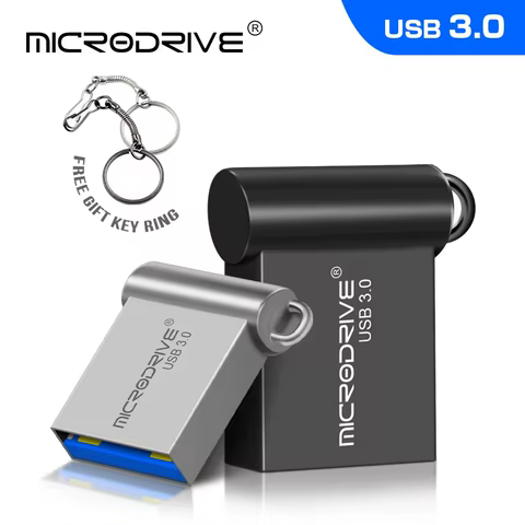 super mini usb 3.0 pendrive metal 16GB 32GB USB Flash Drive 64G pen drive u disk flash memory stick gift 12 best sales tiff necklace - №8