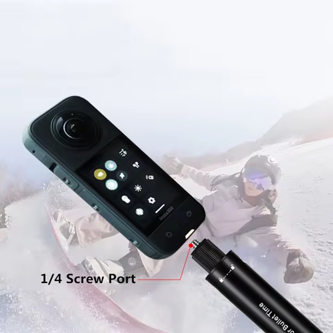 Invisible Selfie Stick for Insta360 X5 X4 Selfie Stick Bullet Time Bundle Handle for Insta360 X3 Panoramic Camera Accessorie DJI 7 best sales yingtai phone - №4