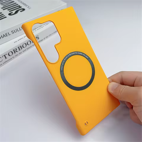 Luxury Ultra Thin Frameless Magnetic For Magsafe Case For Samsung S25 Edge S24 S23 Ultra S22 Plus S21 S20 FE Slim Hard Matte Cap 10 best sales moto g power 2022 - №7