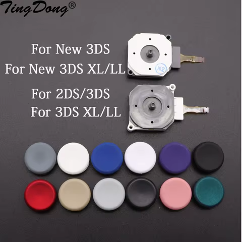 3D Analog Joystick + stick grip Cap Control Cover Button Replacement Part Case for 3DS 3DSXL 3DSLL for New 3DS XL LL 10 best sales new 3ds xl decal - №10
