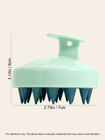Silicone Shampoo Scalp Hair Massager Head Body Scalp Massage Brush Scalp Massage Brush Comb Magic Handle Brush Spa Massage Brush 10 best sales gusha facial - №4