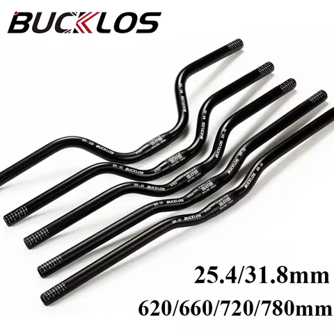 BUCKLOS Mountain Bike Handlebar 31.8mm 25.4mm Bicycle Riser Bar 620/660/720/780mm Aluminum Alloy MTB Handlebar Cycling Parts 6 best sales costco eyeglass frames - №4