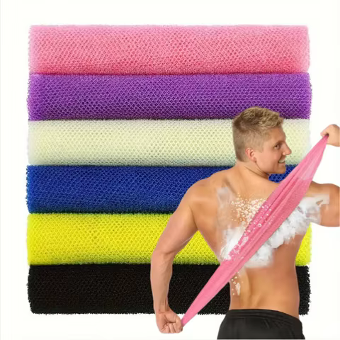 1/3pcs African Net Bath Sponge Exfoliating Washcloth Double Side Loofah Towel Back Shower Scrubber for Getting Smoothing Skin 12 best sales net sponge - №1