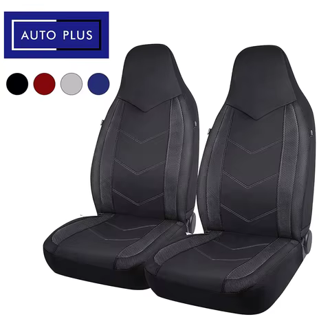 High Back Air Mesh Fabric Car Seat Covers Sporty Design Airbag Compatible Fit For Most Car Suv Truck Van Seat Cushion 10 best sales car seat covers for mitsubishi colt - №8