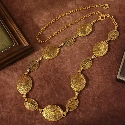 8 best sales gold body chain - №5