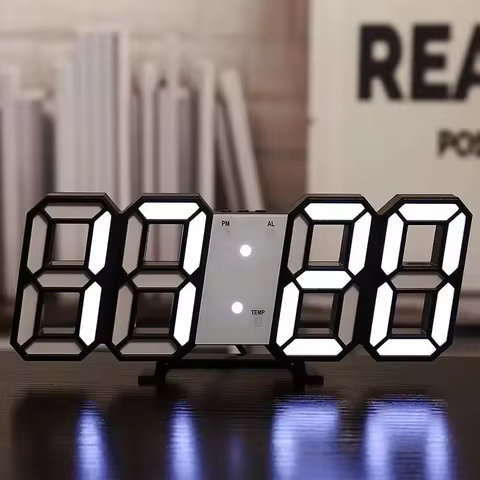 8 best sales 3d led digital wall clock - №4