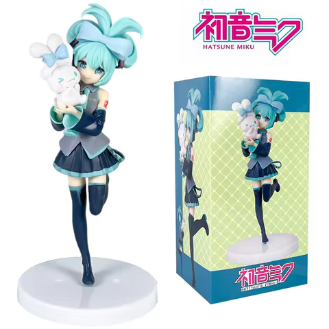 20CM Anime Hatsune Miku X Cinnamoroll Figure Anime Peripheral Collectible Models Decorative Decorations Children Kawaii Gift 12 best sales zamasu plush - №6
