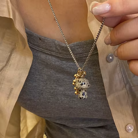10 best sales leopard necklace - №2