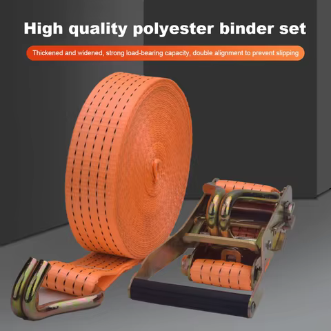 3/6/8/10 Meter Binding Strapping Tensioner 40mm Ratchet Tie Down Truck Strapping Rope Fastener Thickened Tighten Belt Strap Rope 10 best sales belt tensioner - №8