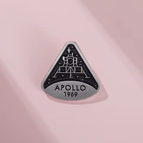 Apollo 11 Lunar Module 1969 Enamel Pin Lunar Landing Program Rocket Brooch Collection Commemoration Badge for Lapel Jewelry 8 best sales lunar module - №6