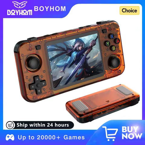 New R36H Retro Handheld Console Open-Source Linux System Classic Game Consoles 3.5 inch IPS Screen 64G Portable Video Player 10 best sales arcade powkiddy a12 - №9