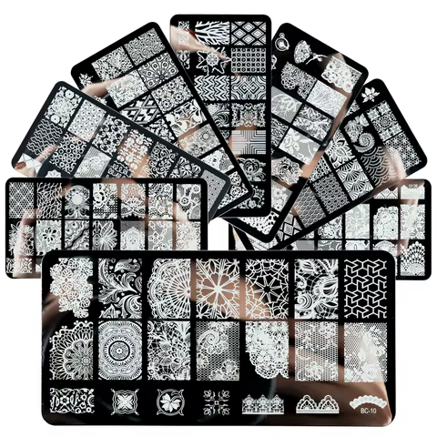 8 best sales flower nail stamp - №6