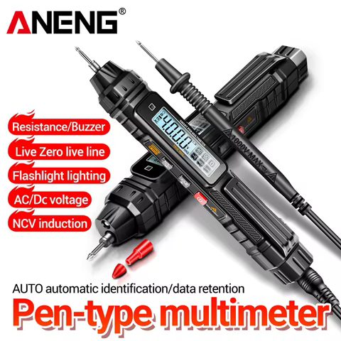 ANENG A3005 Digital Multimeter Professional Pen Testers LCD Display AC/DC Voltage Meter Live Zero Line Detector Buzzer Ohm Teste 12 best sales 80 inch dildo - №9