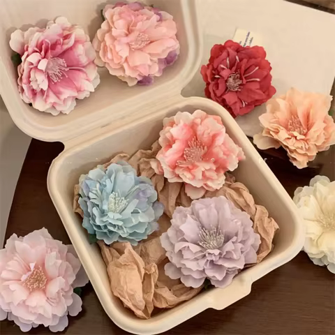 12 best sales peony hair clip - №4