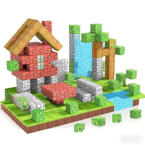Magnetic Building Blocks Mine World Cube Magnet Set for Kid Age 3+ DIY Model Children Exercise thinking and Creativity Gift Doll 8 best sales lego jurassic world sets - №5