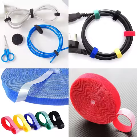 1/5M Cable Organizer Cable Management Wire Winder Tape Earphone Mouse Cord Management Ties Protector For iPhone Xiaomi Samsung 10 best sales miiiw - №1