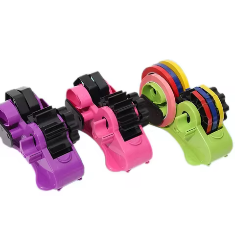 Semi-Automatic Tape Dispenser Multi-roll Cutting Reusable Thermal Tape Dispenser with Compartment for Thermal Transfer Tape 10 best sales automatic tape dispenser - №5