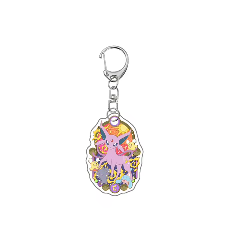 Pokemon Anime Eevee Umbreon Jolteon Leafeon Sylveon Glaceon Flareon Vaporeon Espeon Cartoon Acrylic Keychain Pendant Decoration 6 best sales eevee keychain - №6