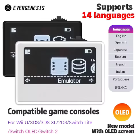 Smart NFC Emulator for AMB iNFC OLED HD Smart Emulator Accessory for Switch/Switch2 Simple Pixel Style System IC/NTAG 10 best sales switch oled display - №4