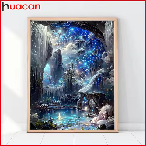 5D Diamond Painting Landscape Full Round Drill Mosaic Fantasy Paintings For Interior 30x40cm 12 best sales free diamond paintings - №3