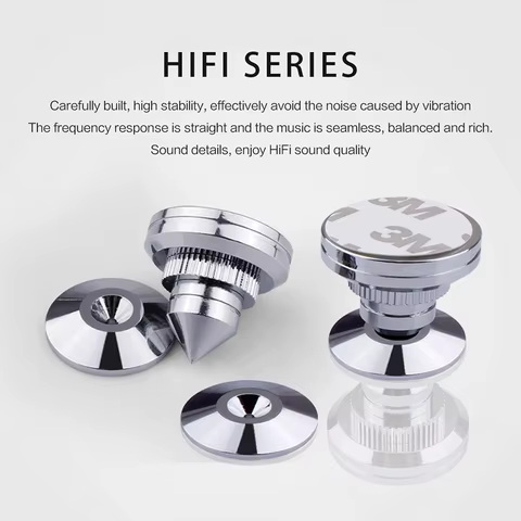 4 PCS 30*27mm speakers Stand Feet Foot Pad Pure copper silver loudspeaker box Spikes Cone Floor Foot Nail M28*26 8 best sales j sound speaker - №2