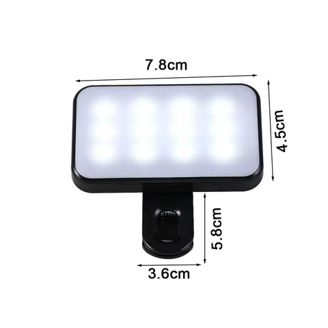 Pocket LED Selfie Light For IPhone IPad Mobile Phone Laptop Clip Flash Fill Video Photo Ringlight Photography Lamp 6 best sales video maker - №4