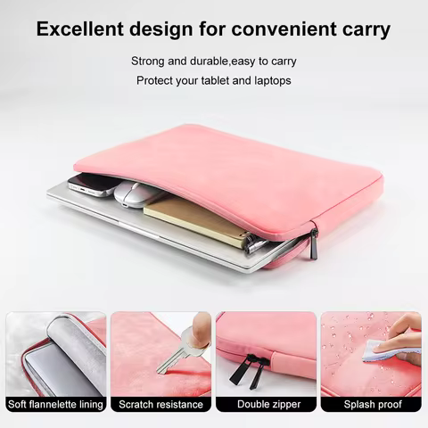 Laptop Sleeve Bag for Macbook Air Pro 13 13.3 14 15.4 15.6 Inch Notebook Pouch for Lenovo Asus HP Dell Portable Bag Cover Case 8 best sales lenovo laptop accessories - №8