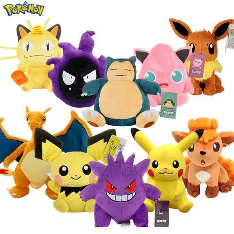 POKEMON Original Plush Toy Gengar Pikachu Charizard Genuine Plush Doll Soft Kawaii Cute Cartoon Piplup Toys for Kids Gift 8 best sales godzilla mug - №6