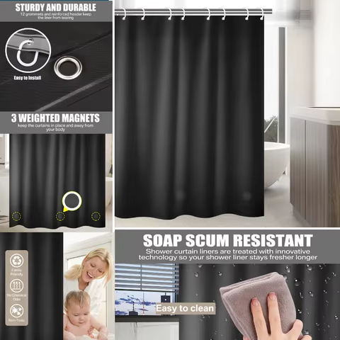 10 best sales luxury shower curtain - №3