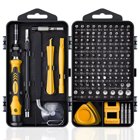 Screwdriver Set Magnetic Torx Phillips Screw Bit Kit WOZOBUY With Electrical Driver Remover Wrench Repair Phone PC Tools 10 best sales phone repair tool - №2