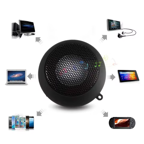 Mini Speaker Portable Rechargeable Travel Speaker with Aux Input Wired 3.5mm Headphone Jack 8 best sales j sound speaker - №5