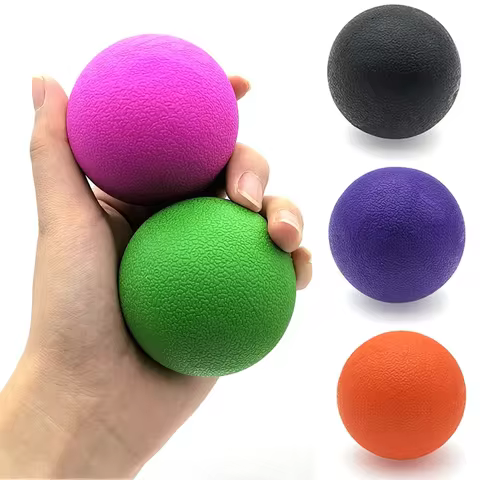 TPE Fascia Ball Lacrosse Muscle Relaxation Exercise Sports Fitness Yoga Peanut Massage Ball Trigger Point Stress Pain Relief 10 best sales massage gun ball - №10