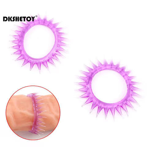 3pcs Penis Rings Spike Cock Rings Penis Sleeve Penis Trainer Delay Ejaculation High Elasticity Time Lasting Sex Toys For Men 8 best sales spiked penis ring - №8