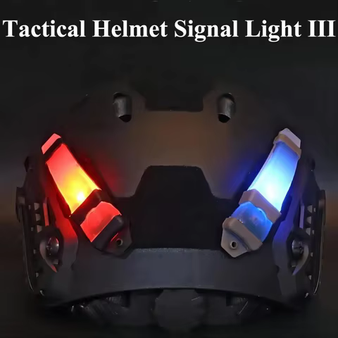 BOOIU Tactical FMA Helmet Safety Flashing Light IR Strobe Waterproof Outdoor Equipment Survival Signal Light Hiking Cycling Lamp 10 best sales msa helmet - №5
