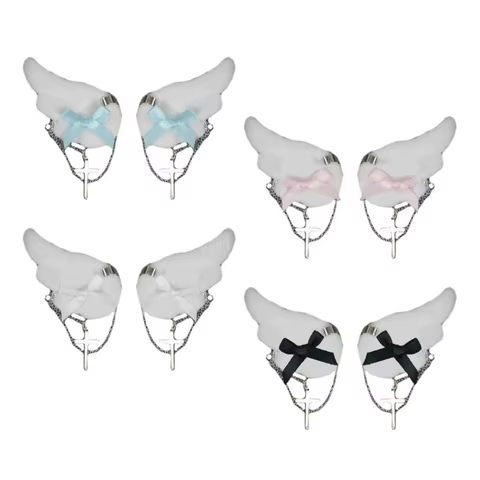 12 best sales angel wing hair clip - №6