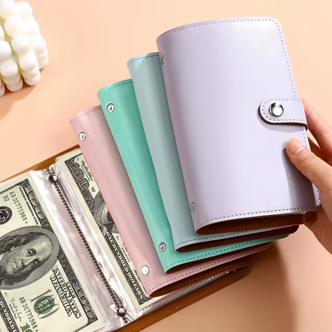 100 Envelopes Savings Money Book Banknote Album Money Holder Album Cash Collect Book Money Saving Organizer Photocard Holder 12 best sales album for banknotes - №10
