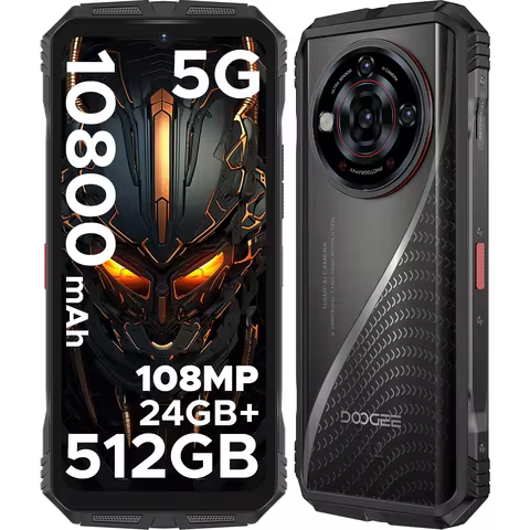 DOOGEE S118 Pro 5G Rugged Phone dimension 7050 6.6 ''FHD 120Hz 8GB RAM 512GB ROM 10800mAh Battery Cell Phone NFC Mobilephones 12 best sales smartphone doogee - №12