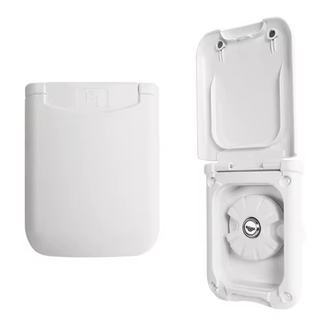 Camper Gravity Water Inlet With Magnetic Cover RV Fresh Water Fill Hatch Inlet Filter Lockable RV Water Inlet Cover Trailer Tank 12 best sales rv water - №11