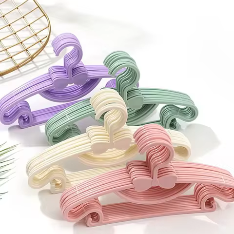 Baby Hanger 10pcs Kids Clothes Hanger Rack Display Cute Hanger Hanger Clip Hanger Wholesale 8 best sales clothes hangers bulk - №5