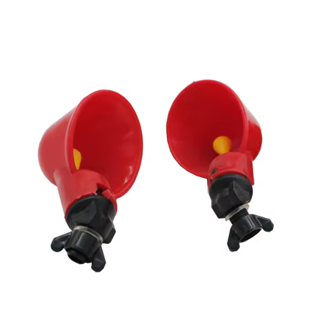 5/10Pcs Chicken Quail Hanging Water Cups Nipple Drinking Bowl Birds Water Bowl Drinker Cups for Backyard Automatic Poultry 10 best sales chicken drinker - №4